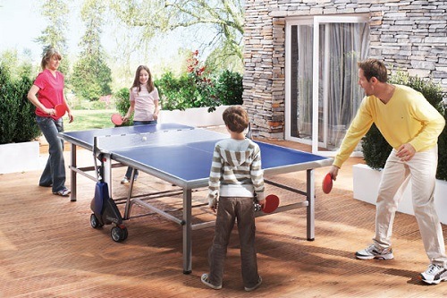 Family Playing Ping Pong